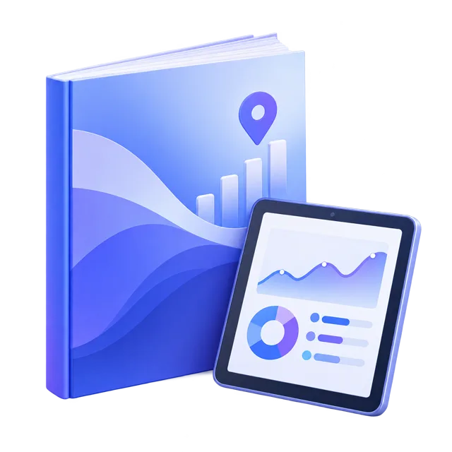 Targety のサービス紹介資料の表紙とレポートの掲載例